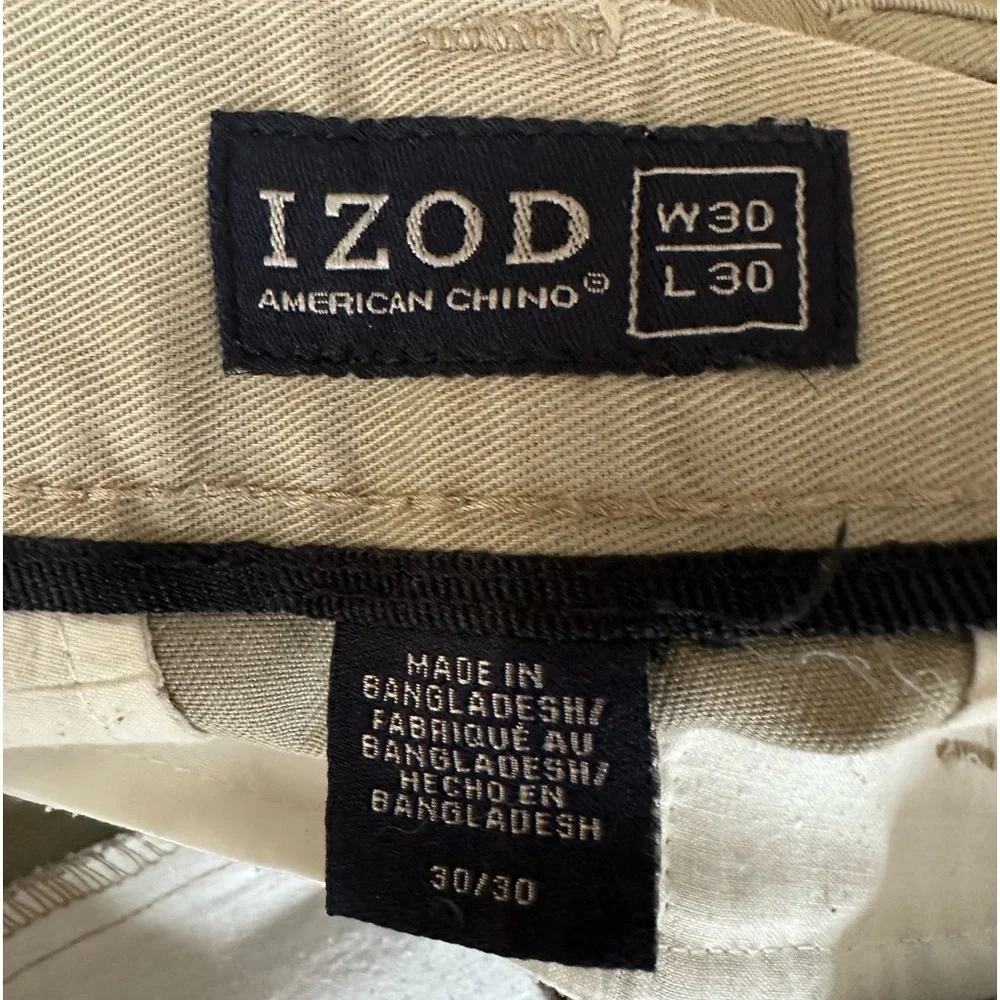 IZOD Men’s American Chino Dress Pants 30x30 - Straight Fit - Picture 4 of 4